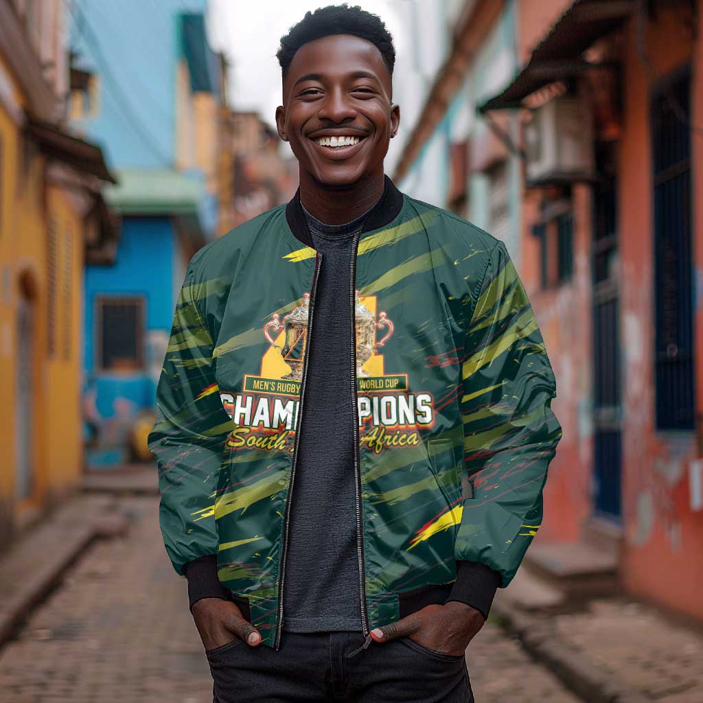South African Four-time Champions Bomber Jacket World Rugby Team Springboks