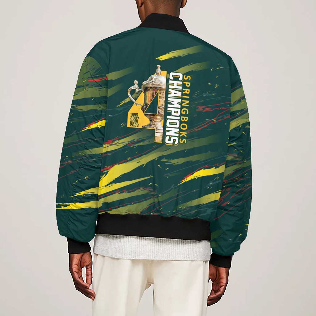 South African Four-time Champions Bomber Jacket World Rugby Team Springboks