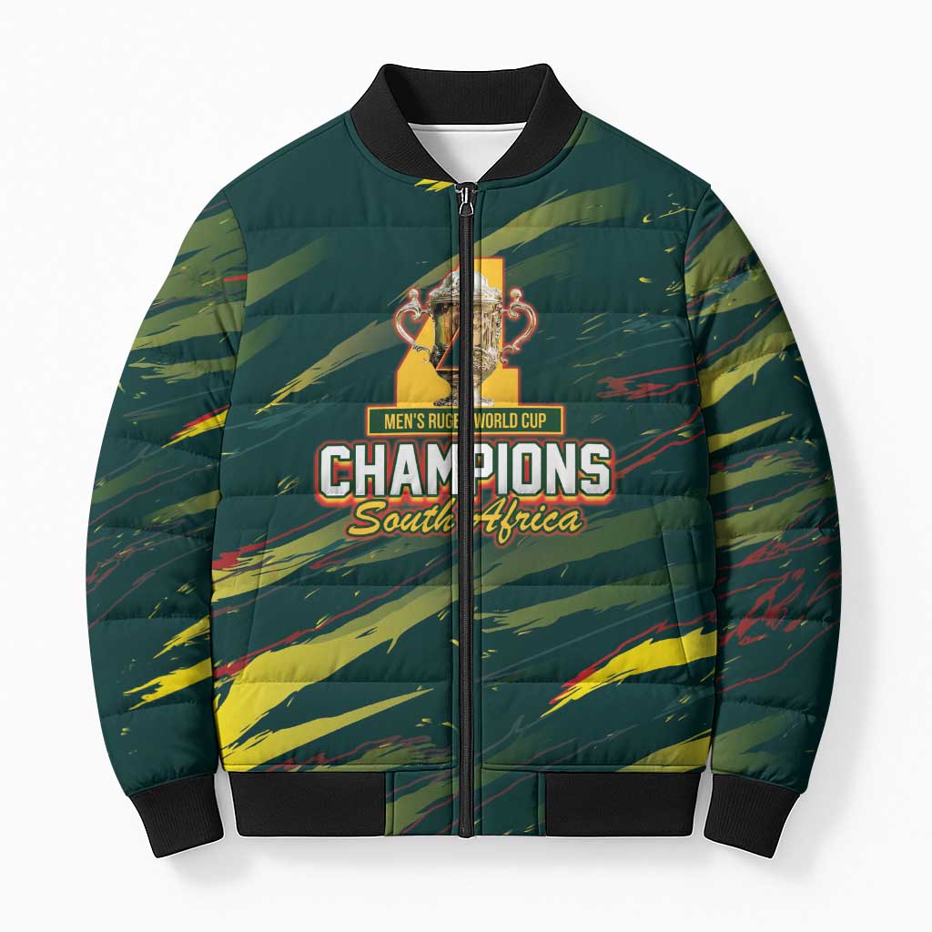 South African Four-time Champions Bomber Puffer Jacket World Rugby Team Springboks