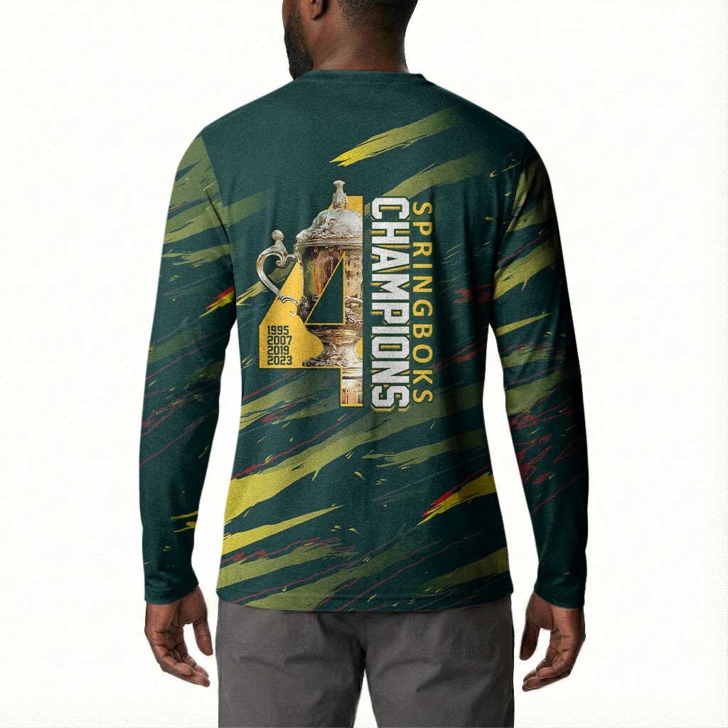 South African Four-time Champions Button Sweatshirt World Rugby Team Springboks