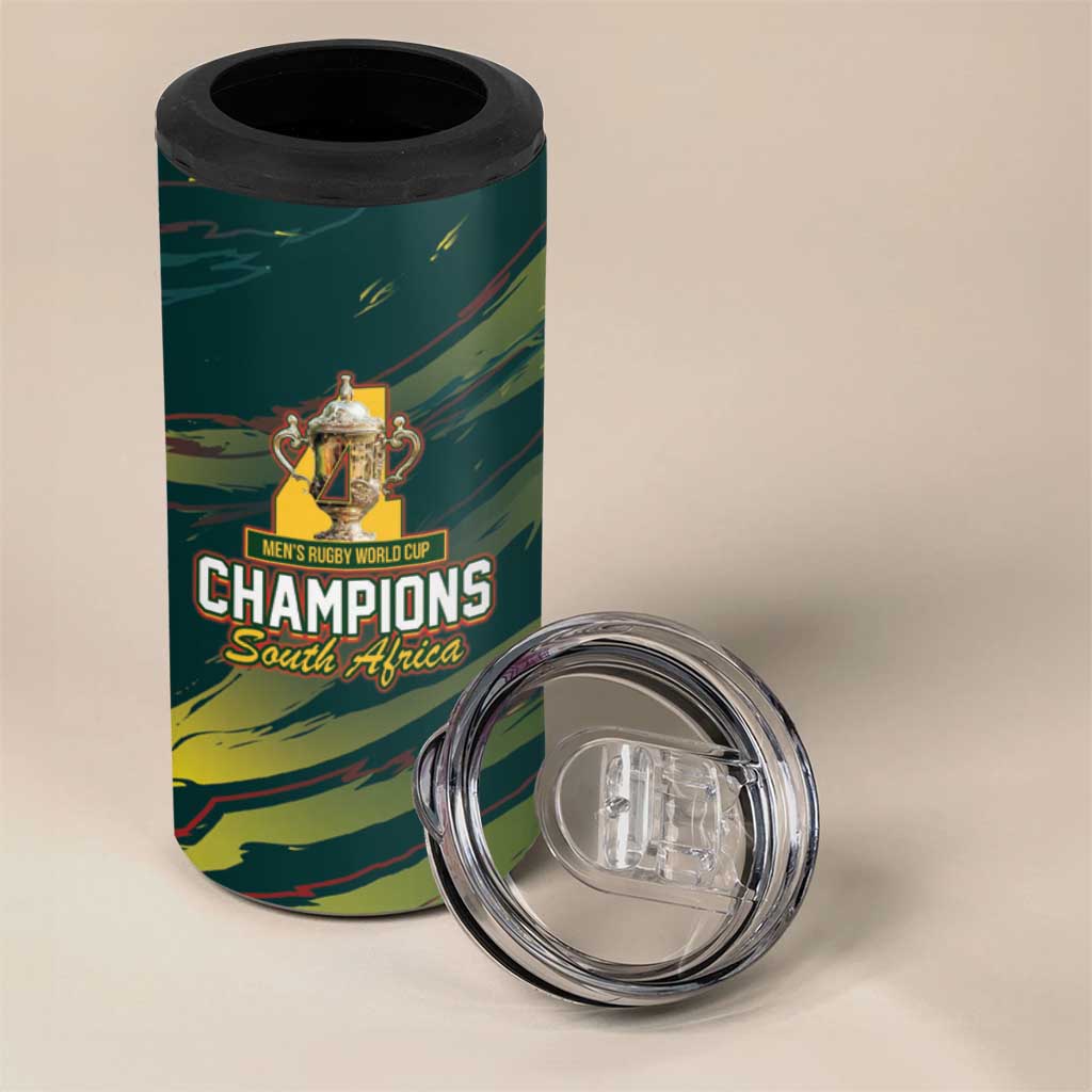 South African Four-time Champions 4 in 1 Can Cooler Tumbler World Rugby Team Springboks
