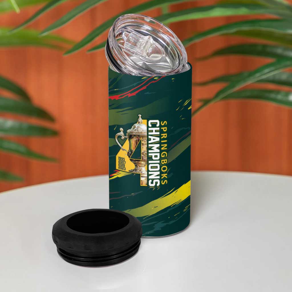 South African Four-time Champions 4 in 1 Can Cooler Tumbler World Rugby Team Springboks