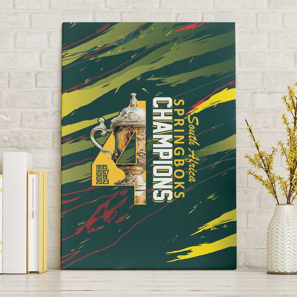 South African Four-time Champions Canvas Wall Art World Rugby Team Springboks