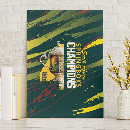 South African Four-time Champions Canvas Wall Art World Rugby Team Springboks