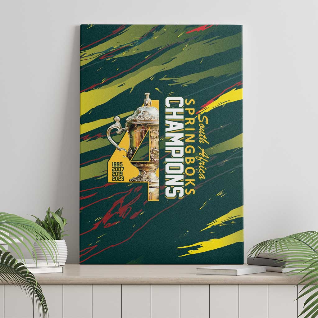 South African Four-time Champions Canvas Wall Art World Rugby Team Springboks