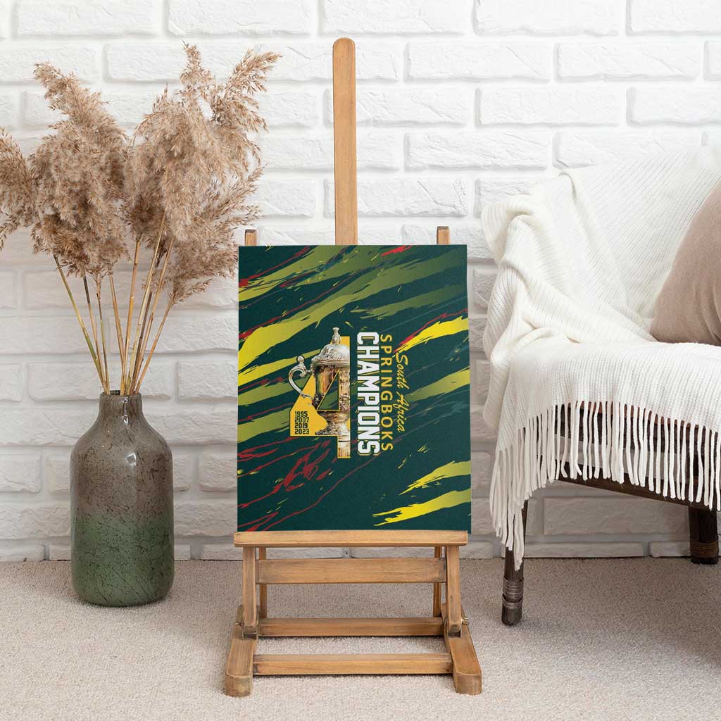 South African Four-time Champions Canvas Wall Art World Rugby Team Springboks