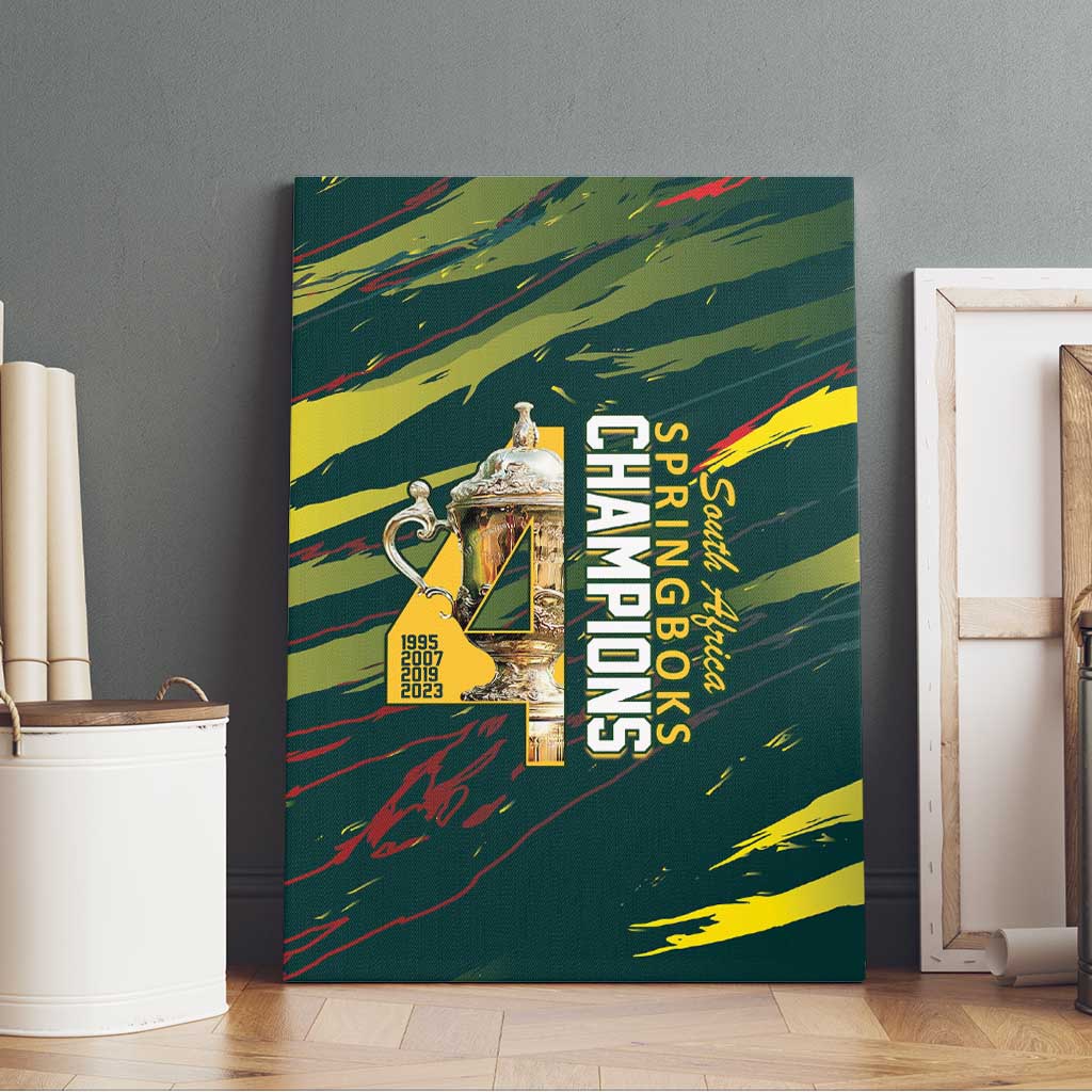 South African Four-time Champions Canvas Wall Art World Rugby Team Springboks