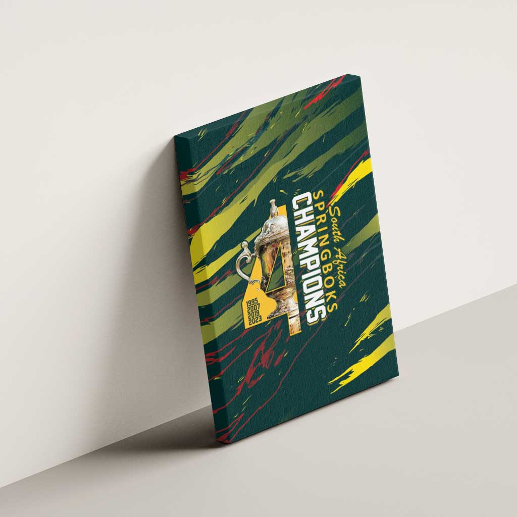 South African Four-time Champions Canvas Wall Art World Rugby Team Springboks