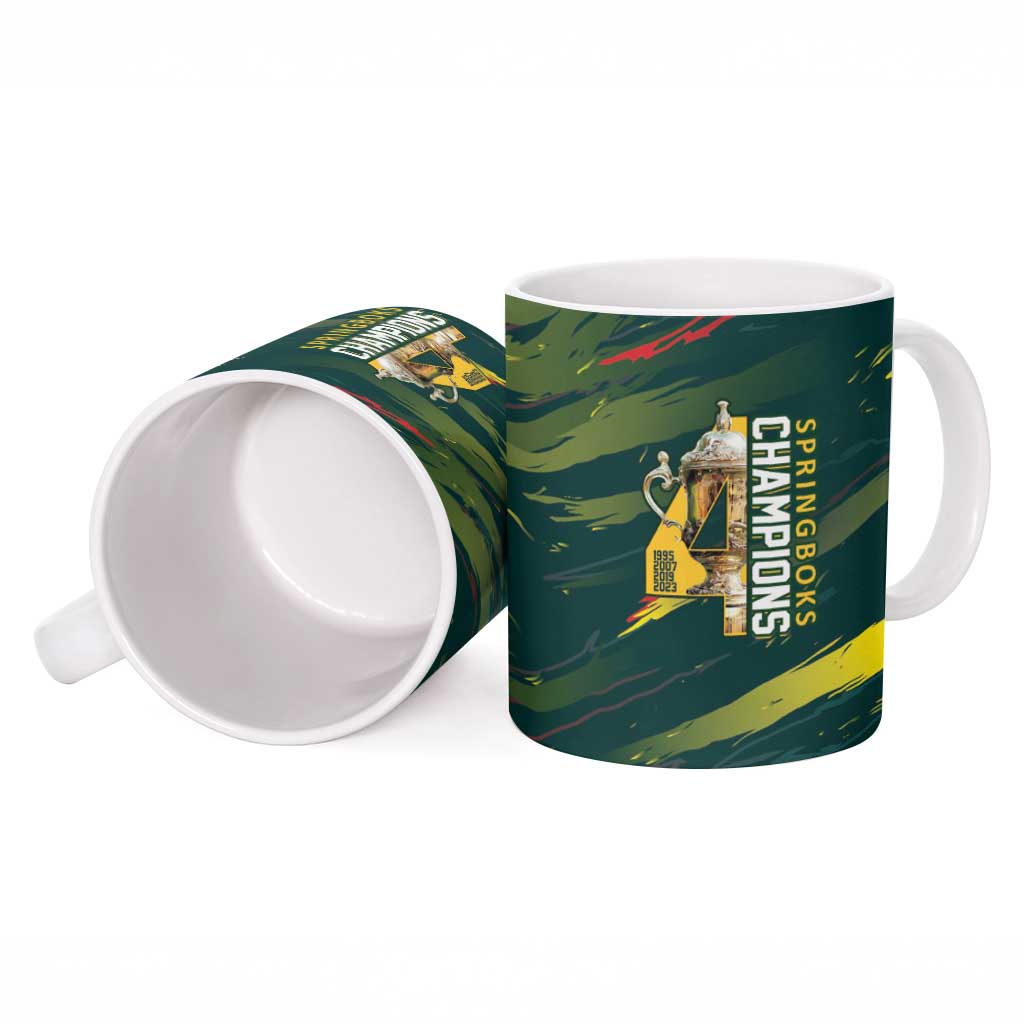 South African Four-time Champions Ceramic Mug World Rugby Team Springboks
