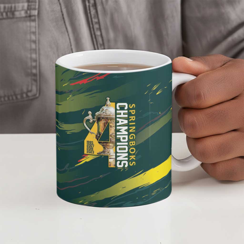 South African Four-time Champions Ceramic Mug World Rugby Team Springboks