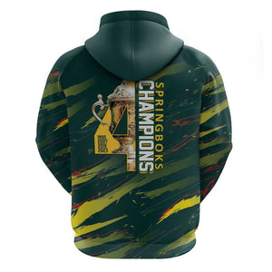 South African Four-time Champions Hoodie World Rugby Team Springboks