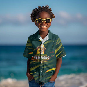 South African Four-time Champions Kid Hawaiian Shirt World Rugby Team Springboks