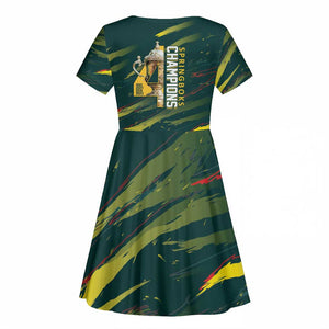 South African Four-time Champions Kid Short Sleeve Dress World Rugby Team Springboks