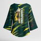 South African Four-time Champions Kimono Sleeve Blouse World Rugby Team Springboks
