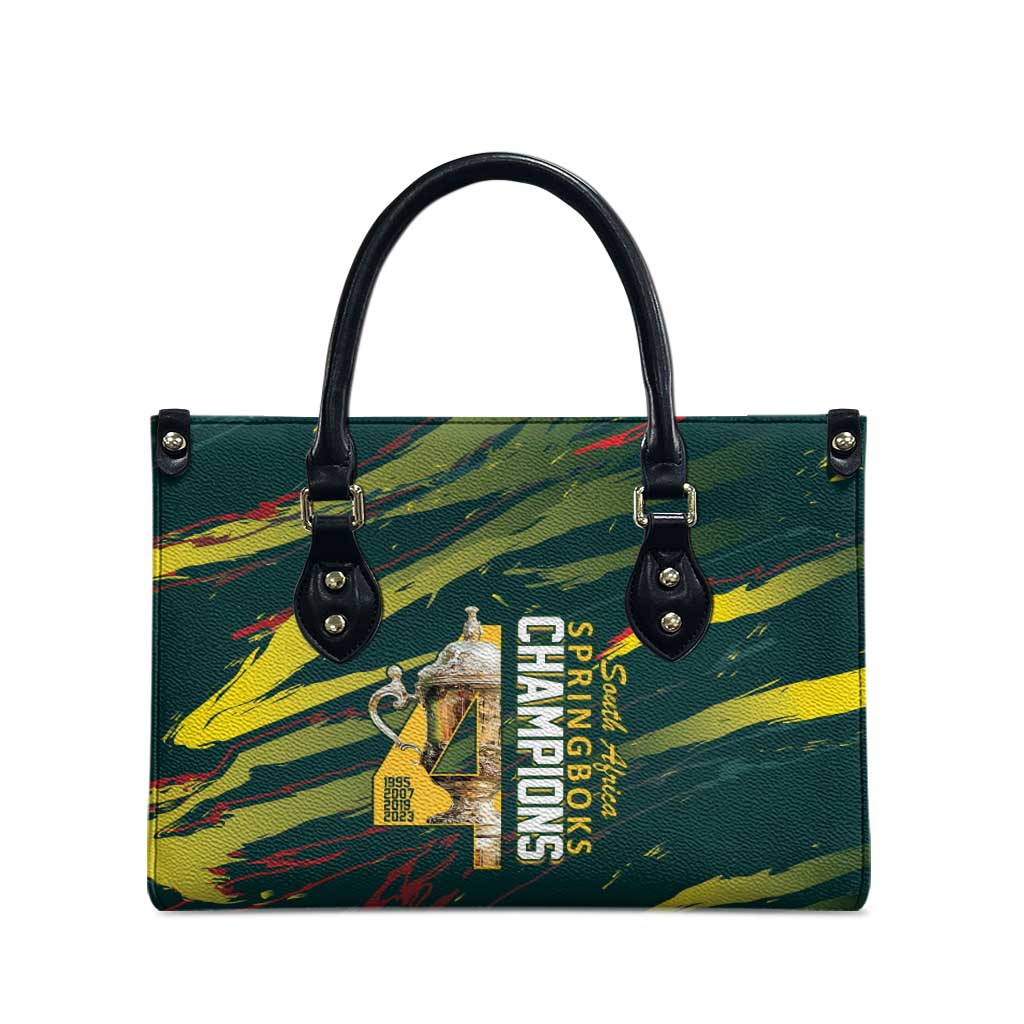 South African Four-time Champions Leather Bag World Rugby Team Springboks
