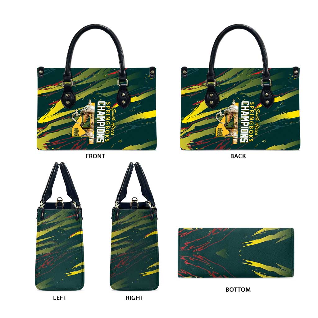 South African Four-time Champions Leather Bag World Rugby Team Springboks