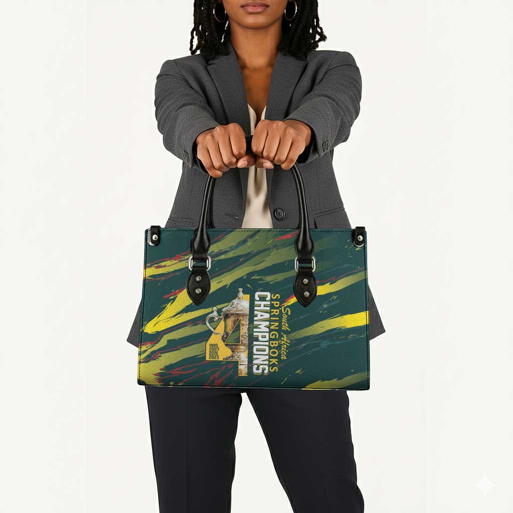 South African Four-time Champions Leather Bag World Rugby Team Springboks