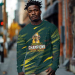 South African Four-time Champions Long Sleeve Shirt World Rugby Team Springboks