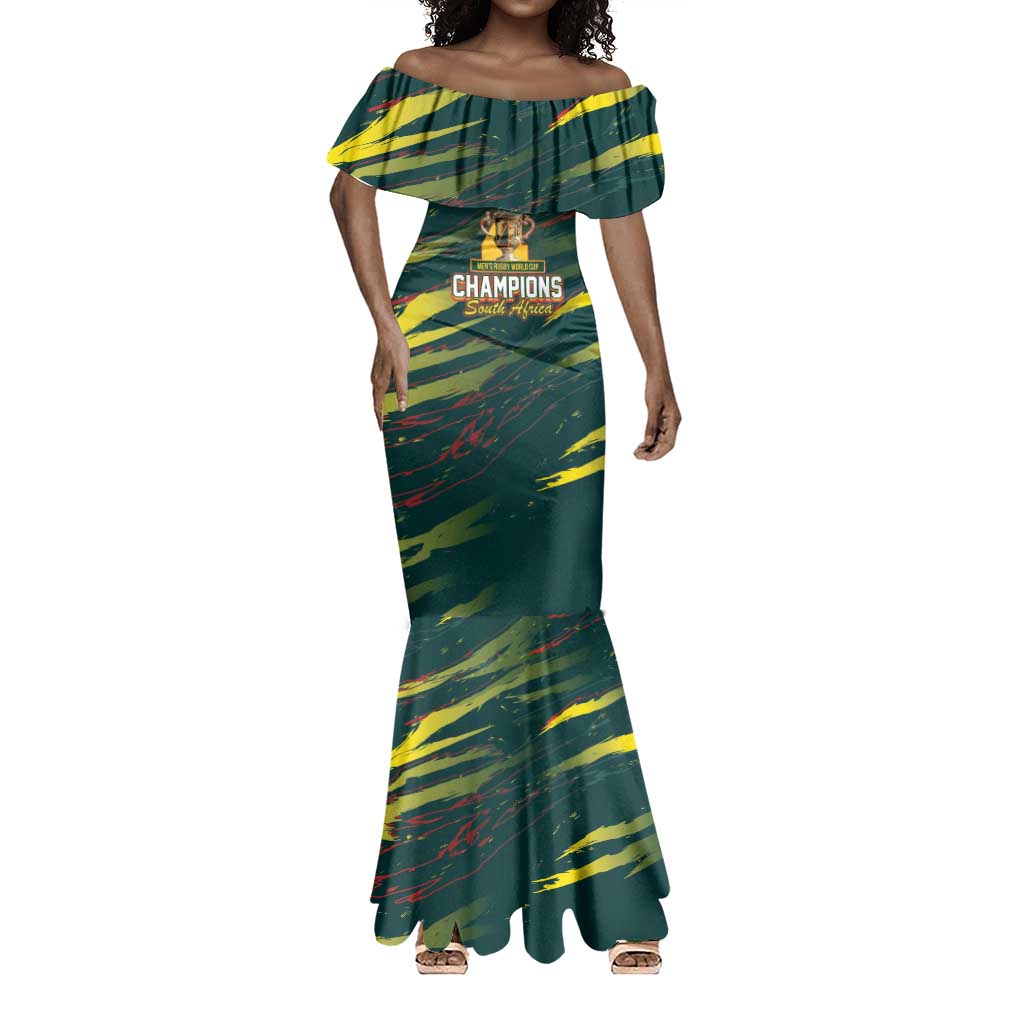 South African Four-time Champions Mermaid Dress World Rugby Team Springboks