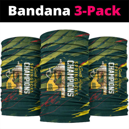 South African Four-time Champions Neck Gaiter World Rugby Team Springboks