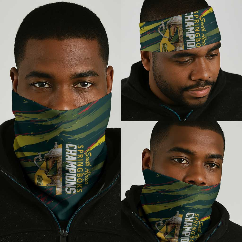 South African Four-time Champions Neck Gaiter World Rugby Team Springboks
