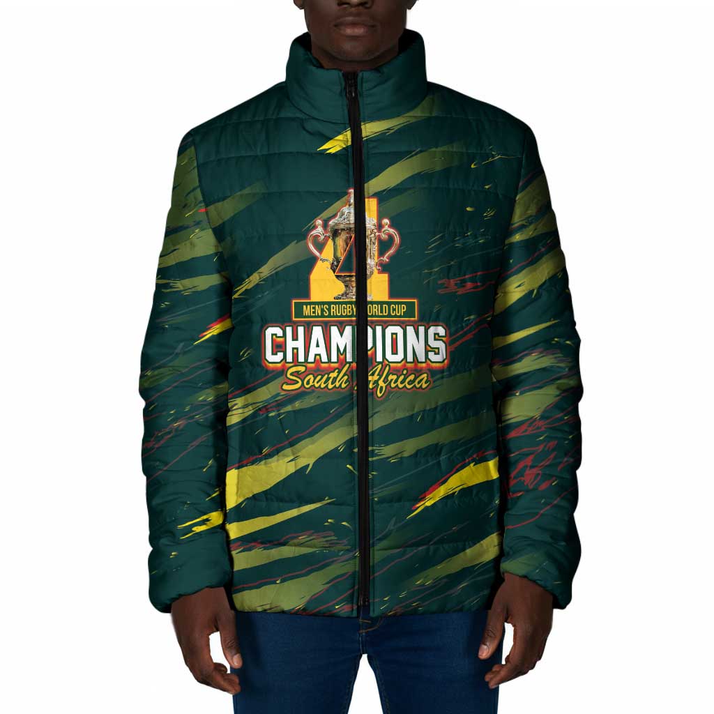 South African Four-time Champions Padded Jacket World Rugby Team Springboks