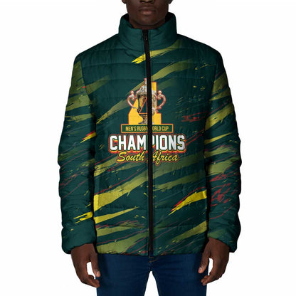 South African Four-time Champions Padded Jacket World Rugby Team Springboks
