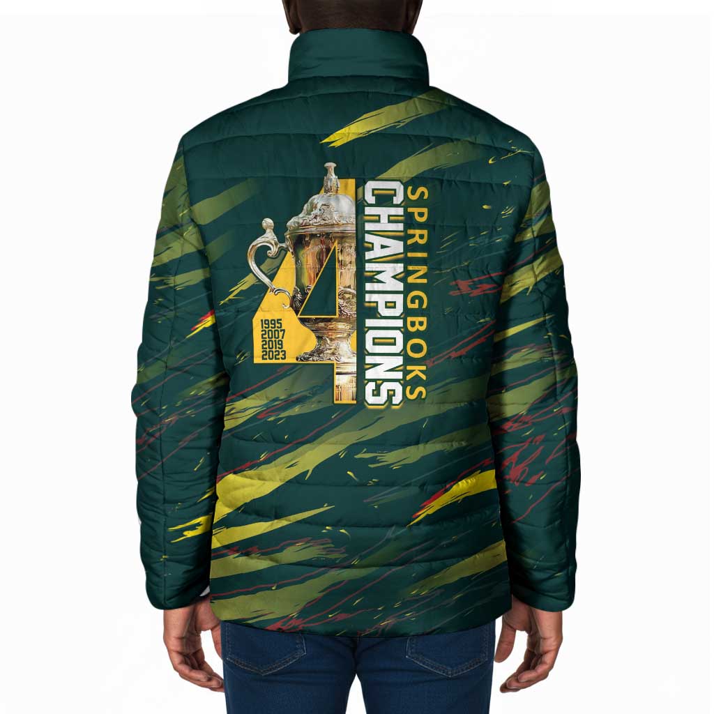 South African Four-time Champions Padded Jacket World Rugby Team Springboks