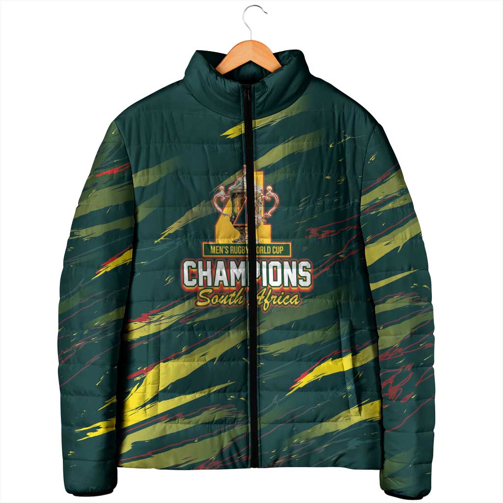 South African Four-time Champions Padded Jacket World Rugby Team Springboks