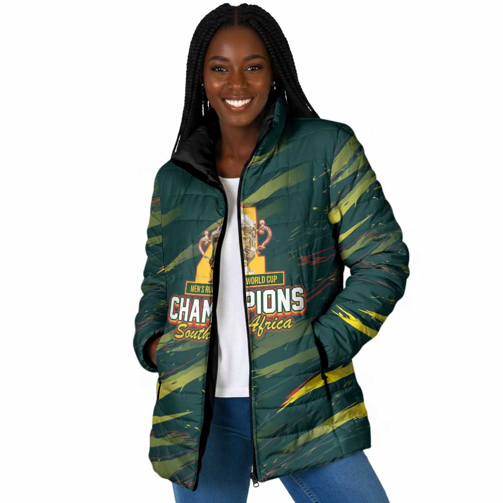 South African Four-time Champions Padded Jacket World Rugby Team Springboks