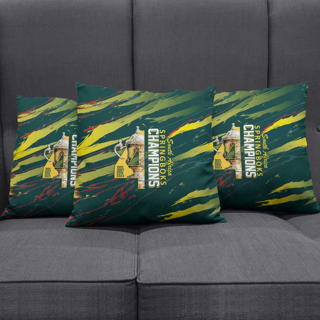 South African Four-time Champions Pillow Cover World Rugby Team Springboks