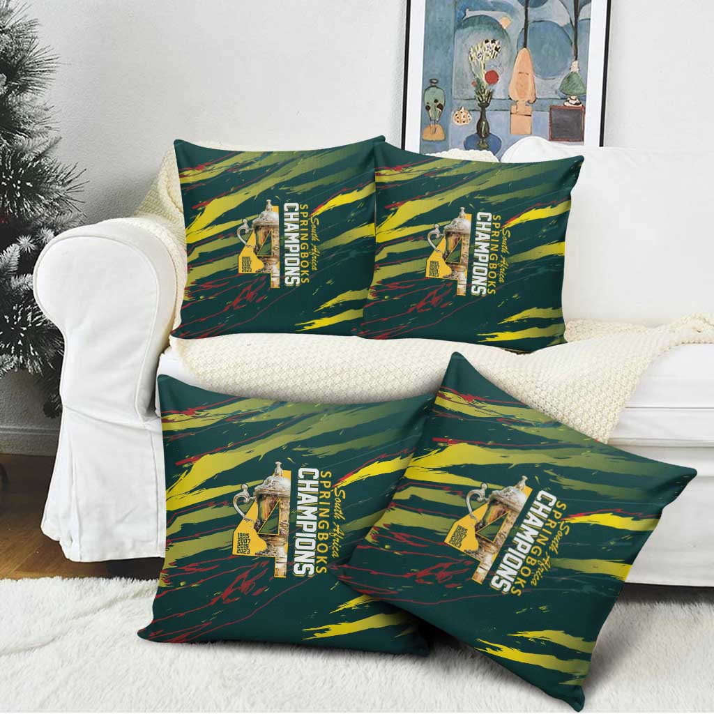 South African Four-time Champions Pillow Cover World Rugby Team Springboks