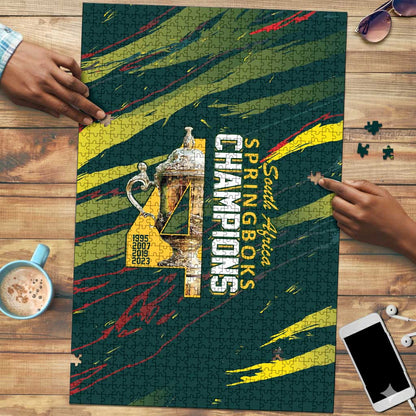 South African Four-time Champions Puzzle World Rugby Team Springboks