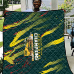 South African Four-time Champions Quilt World Rugby Team Springboks