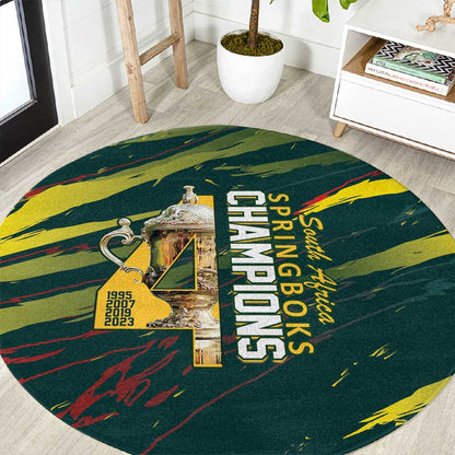 South African Four-time Champions Round Carpet World Rugby Team Springboks