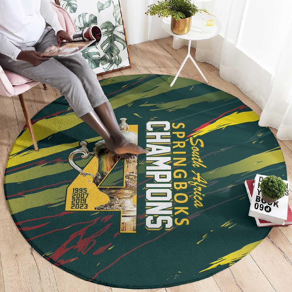 South African Four-time Champions Round Carpet World Rugby Team Springboks