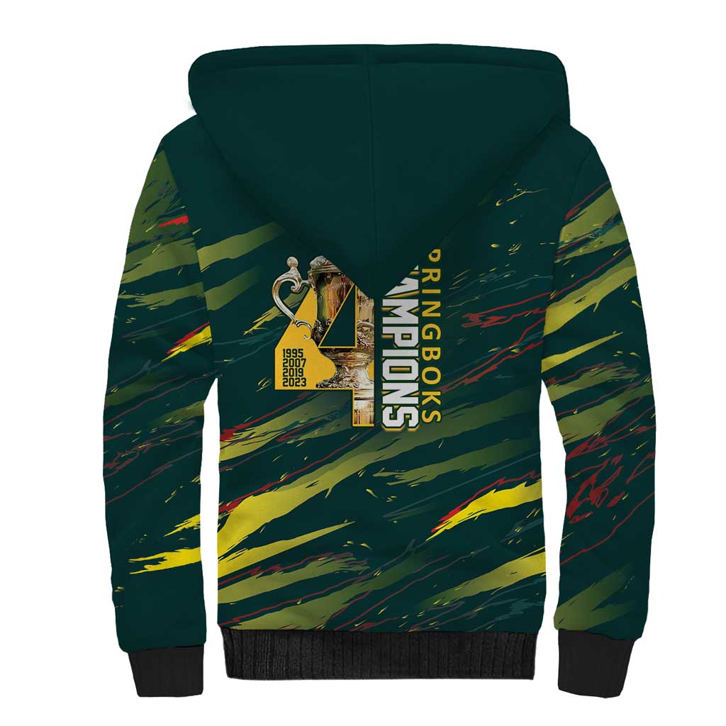 South African Four-time Champions Sherpa Hoodie World Rugby Team Springboks