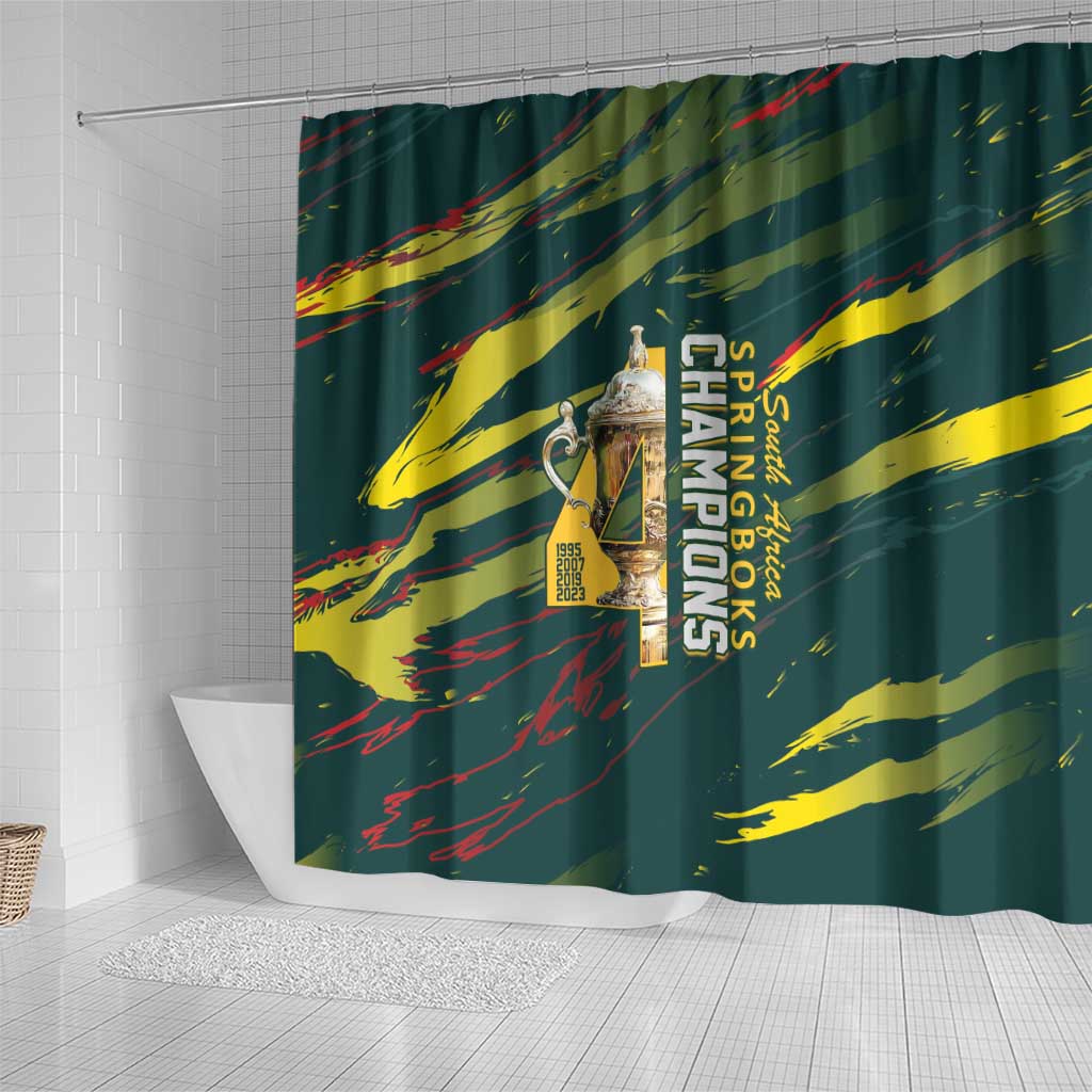 South African Four-time Champions Shower Curtain World Rugby Team Springboks