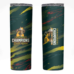 South African Four-time Champions Skinny Tumbler World Rugby Team Springboks