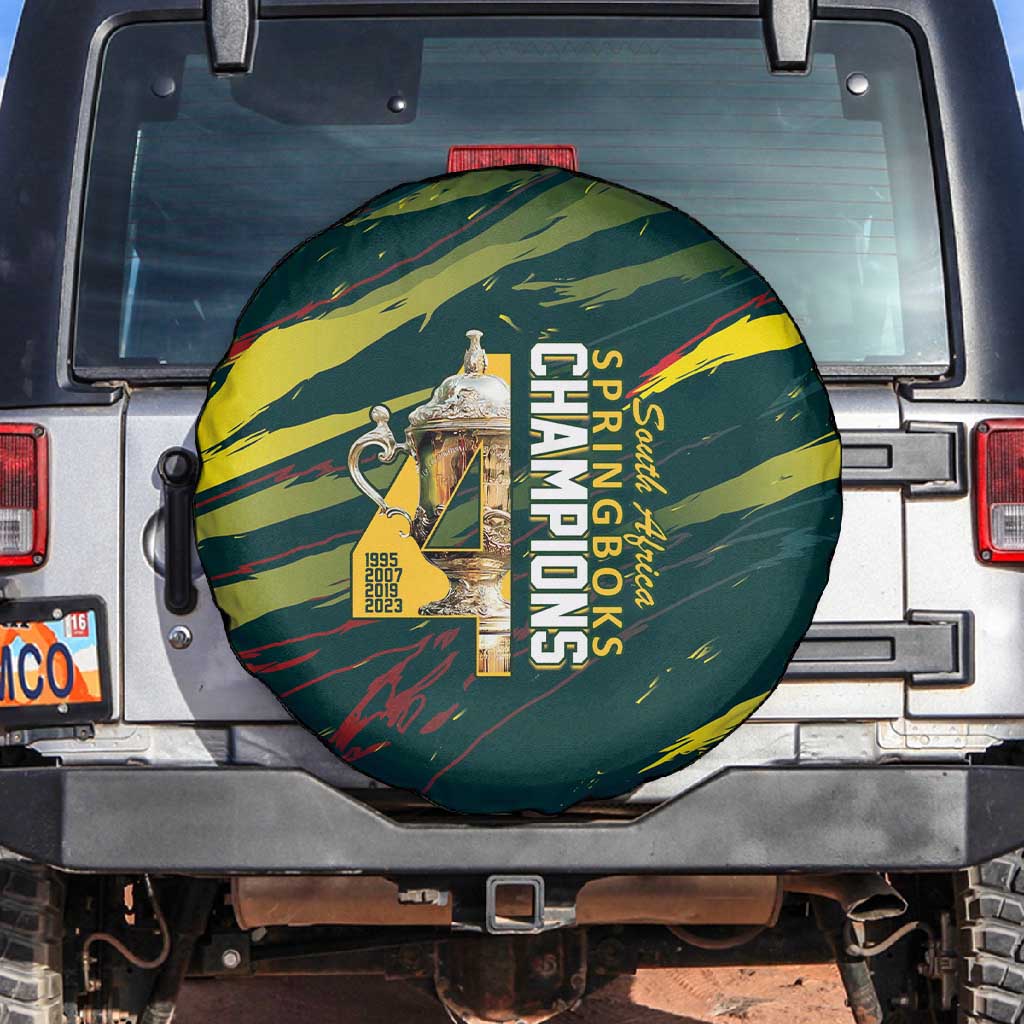 South African Four-time Champions Spare Tire Cover World Rugby Team Springboks