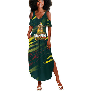 South African Four-time Champions Summer Maxi Dress World Rugby Team Springboks