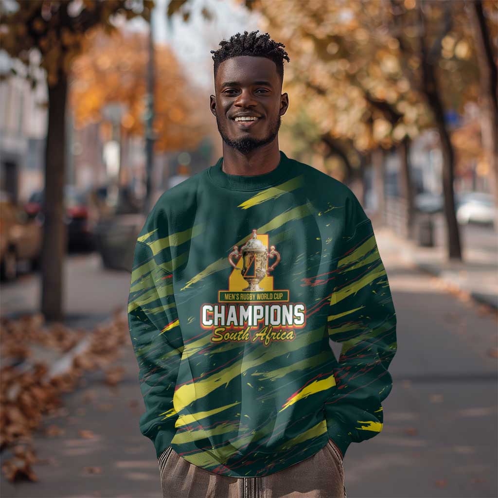 South African Four-time Champions Sweatshirt World Rugby Team Springboks