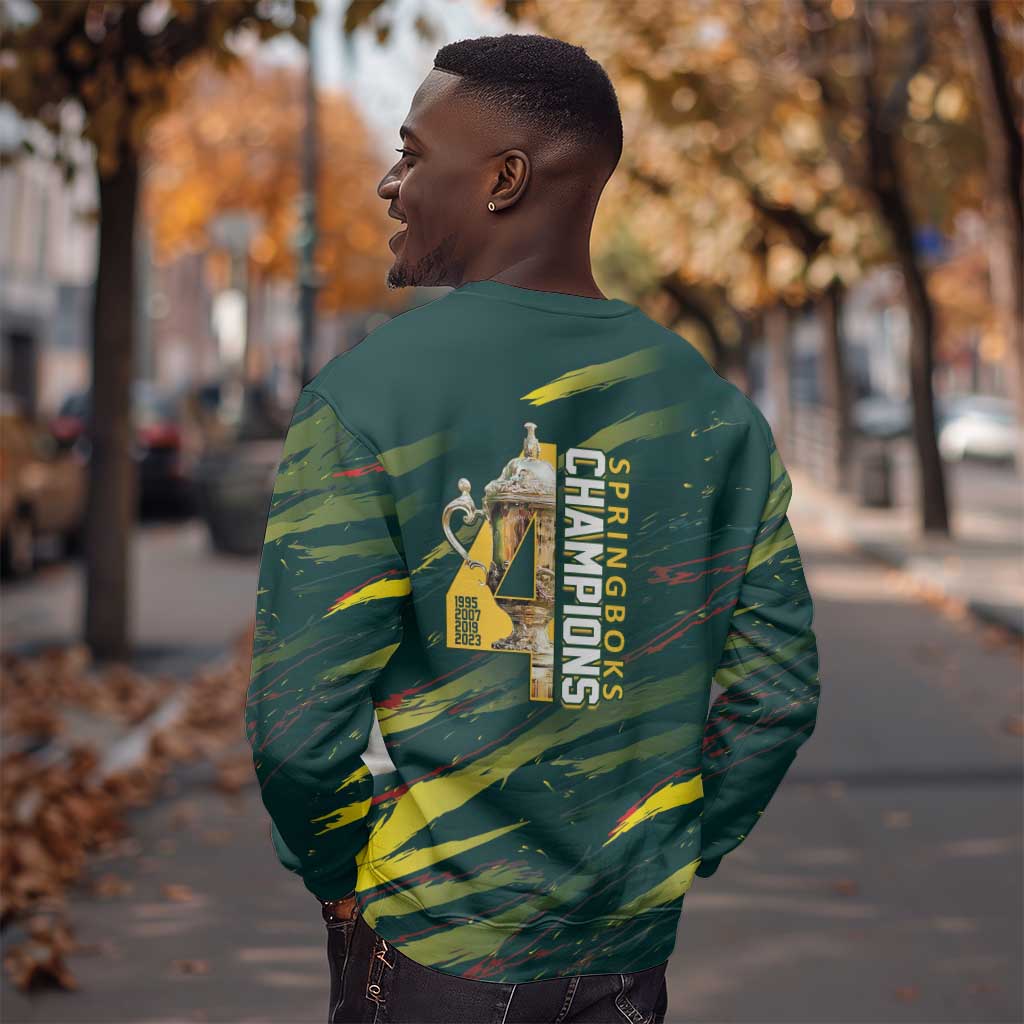 South African Four-time Champions Sweatshirt World Rugby Team Springboks
