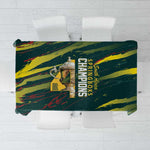 South African Four-time Champions Tablecloth World Rugby Team Springboks