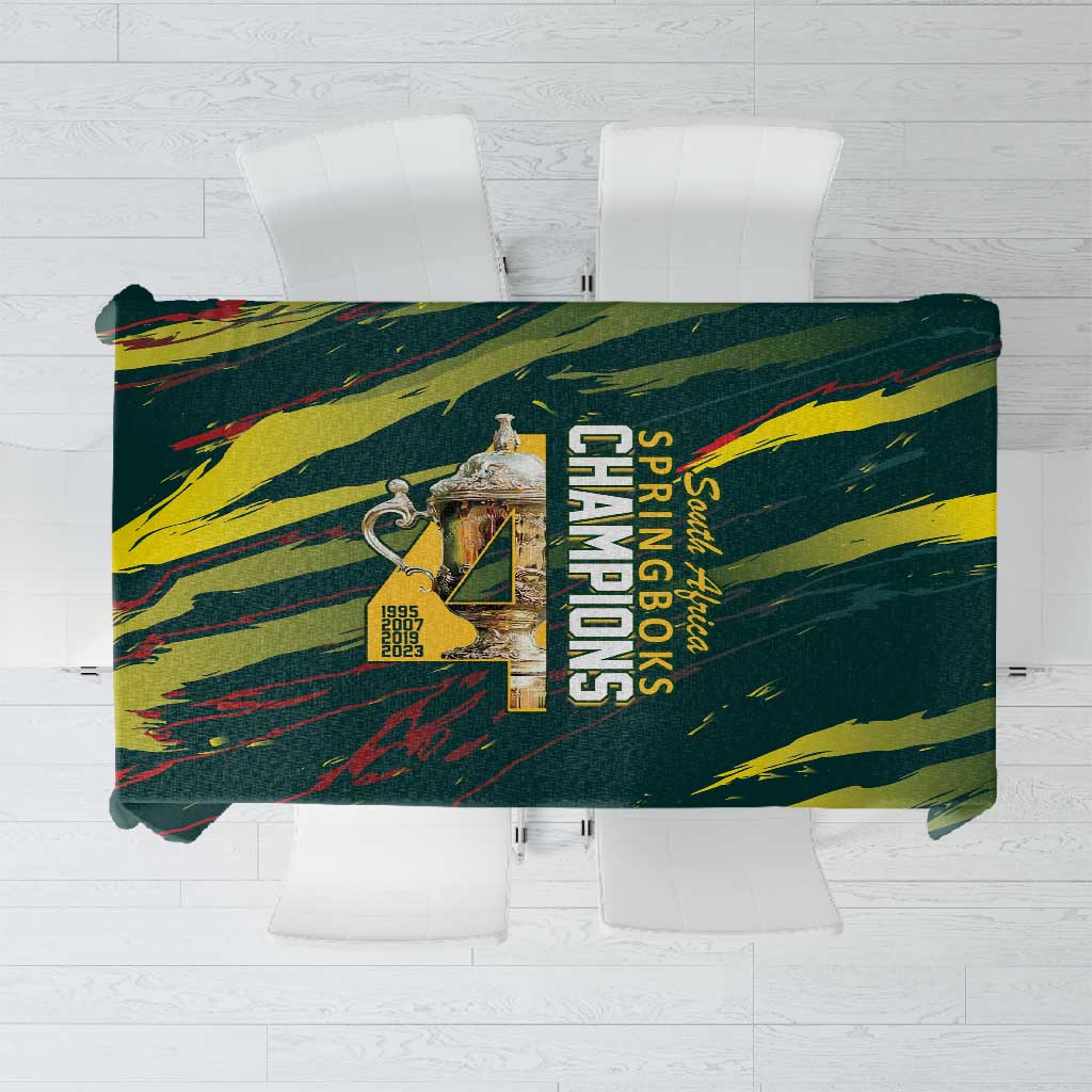 South African Four-time Champions Tablecloth World Rugby Team Springboks