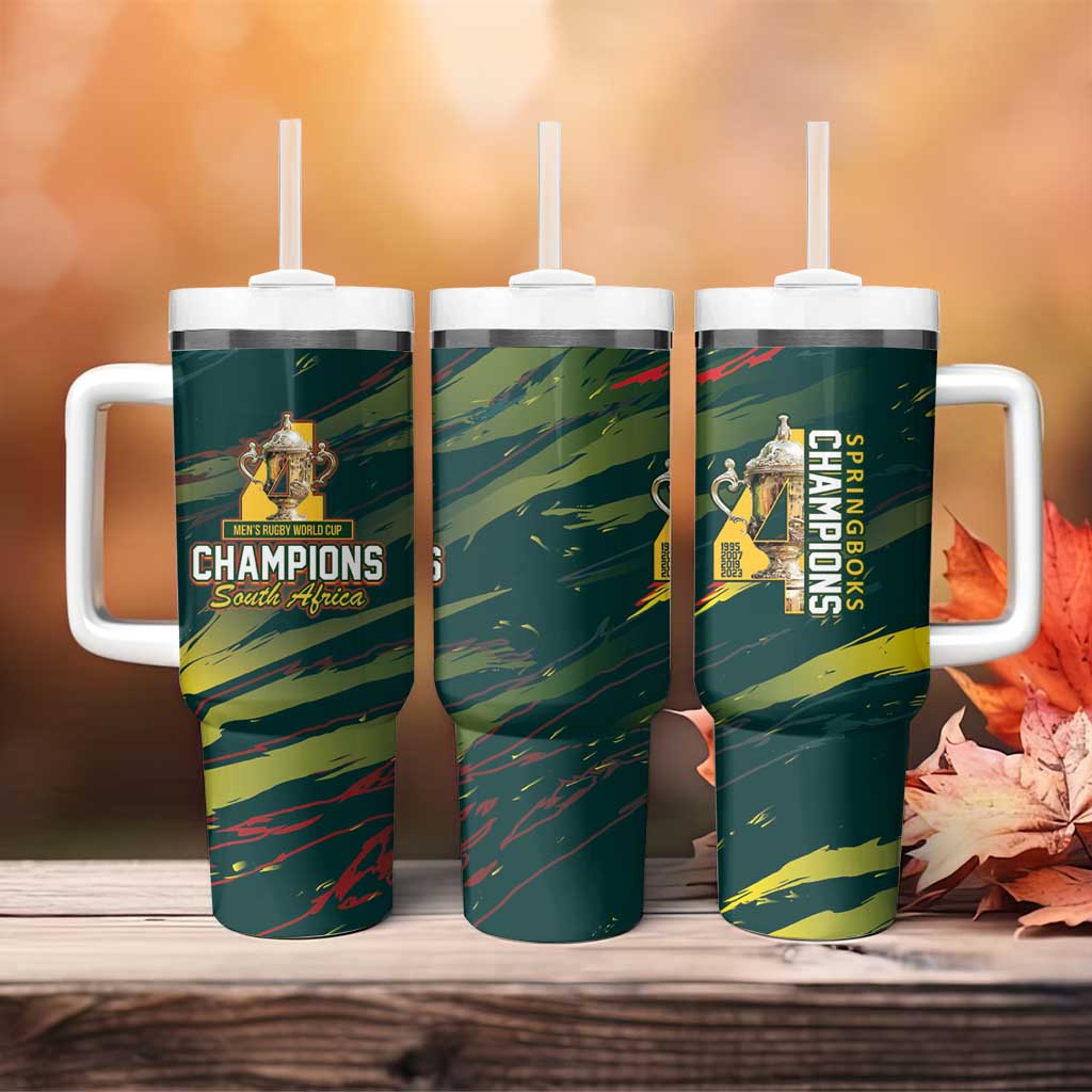South African Four-time Champions Tumbler With Handle World Rugby Team Springboks