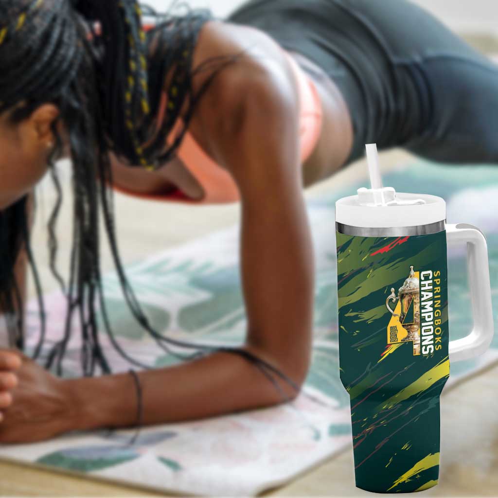South African Four-time Champions Tumbler With Handle World Rugby Team Springboks