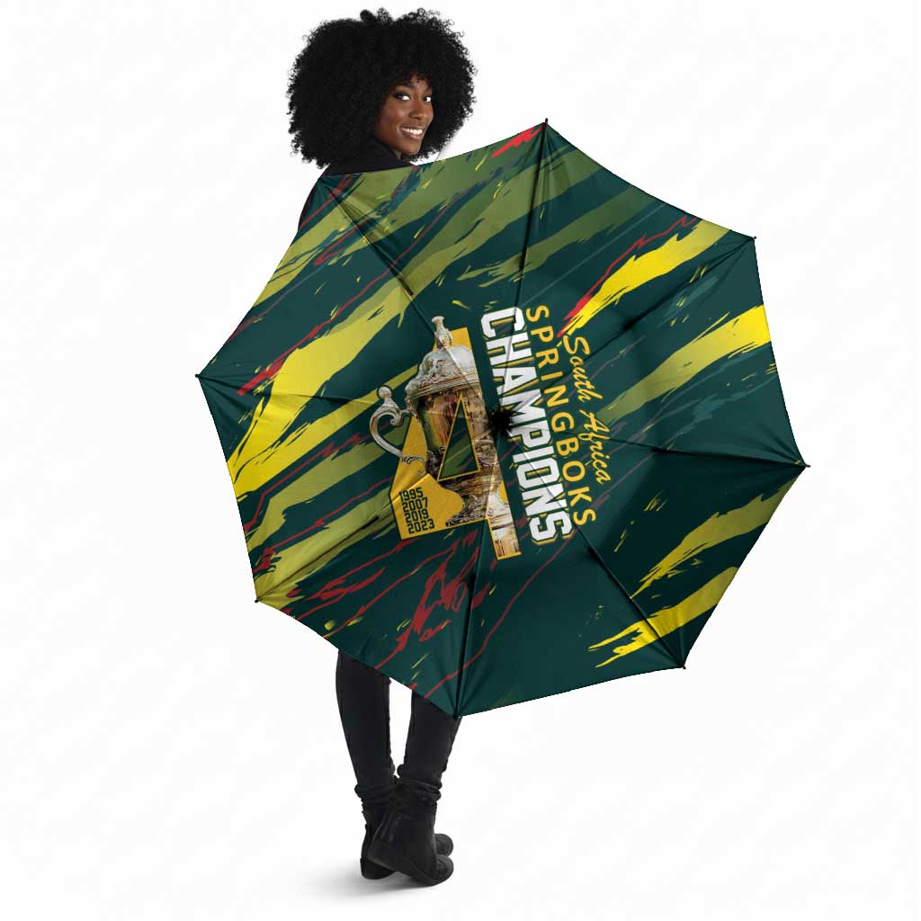 South African Four-time Champions Umbrella World Rugby Team Springboks