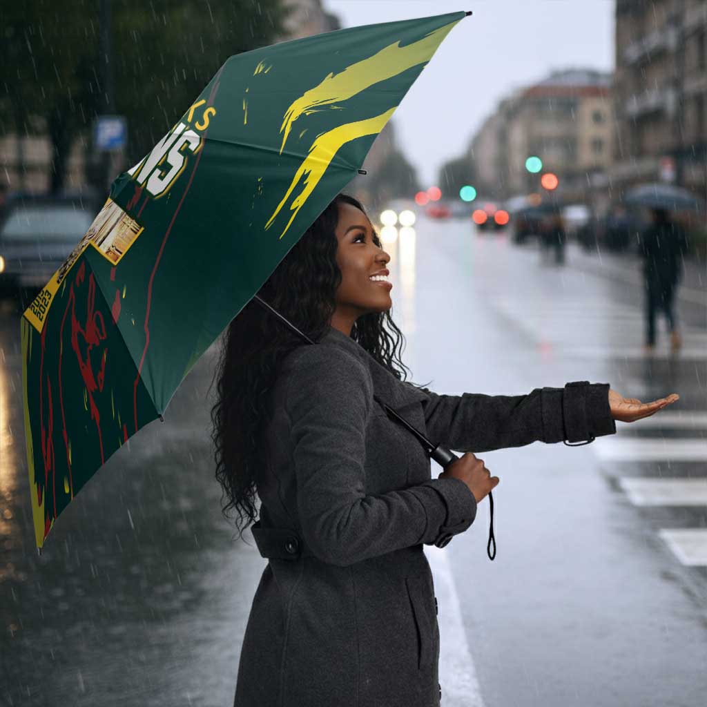South African Four-time Champions Umbrella World Rugby Team Springboks