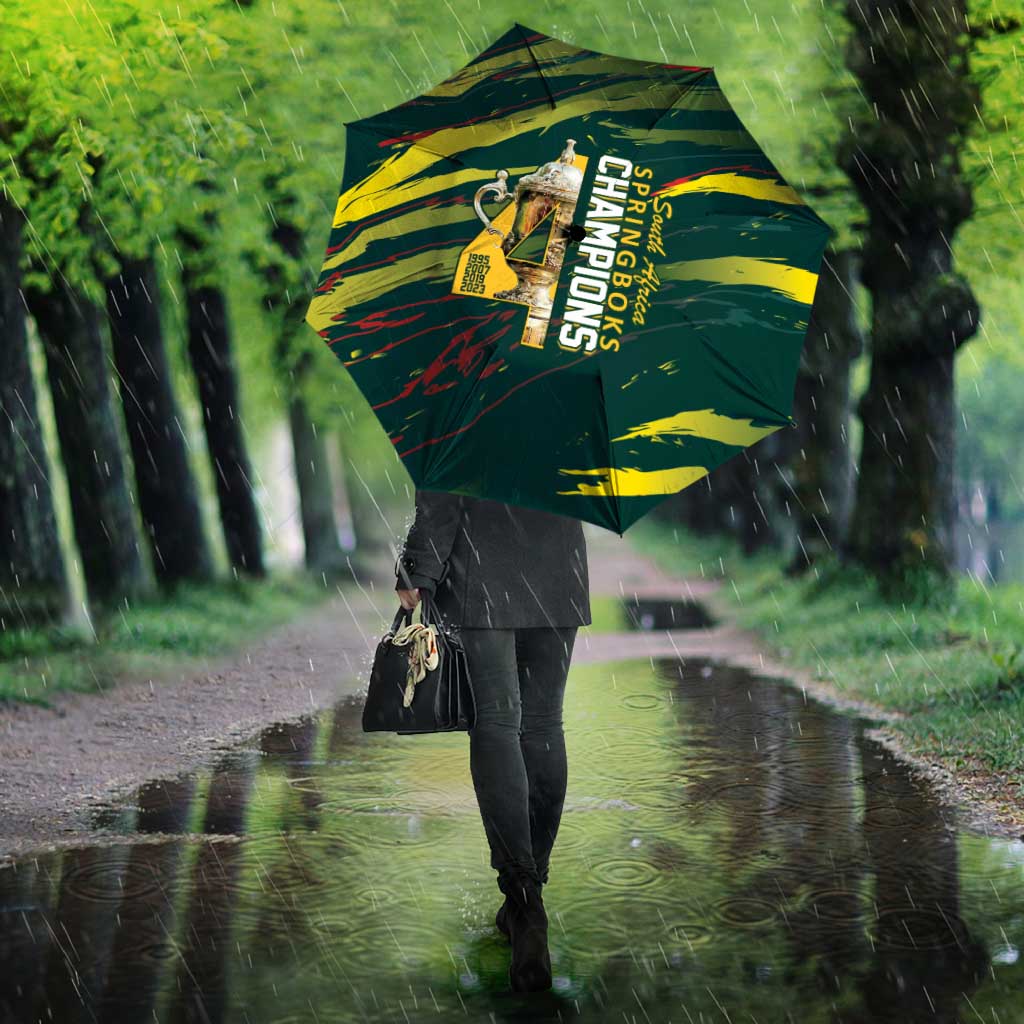 South African Four-time Champions Umbrella World Rugby Team Springboks
